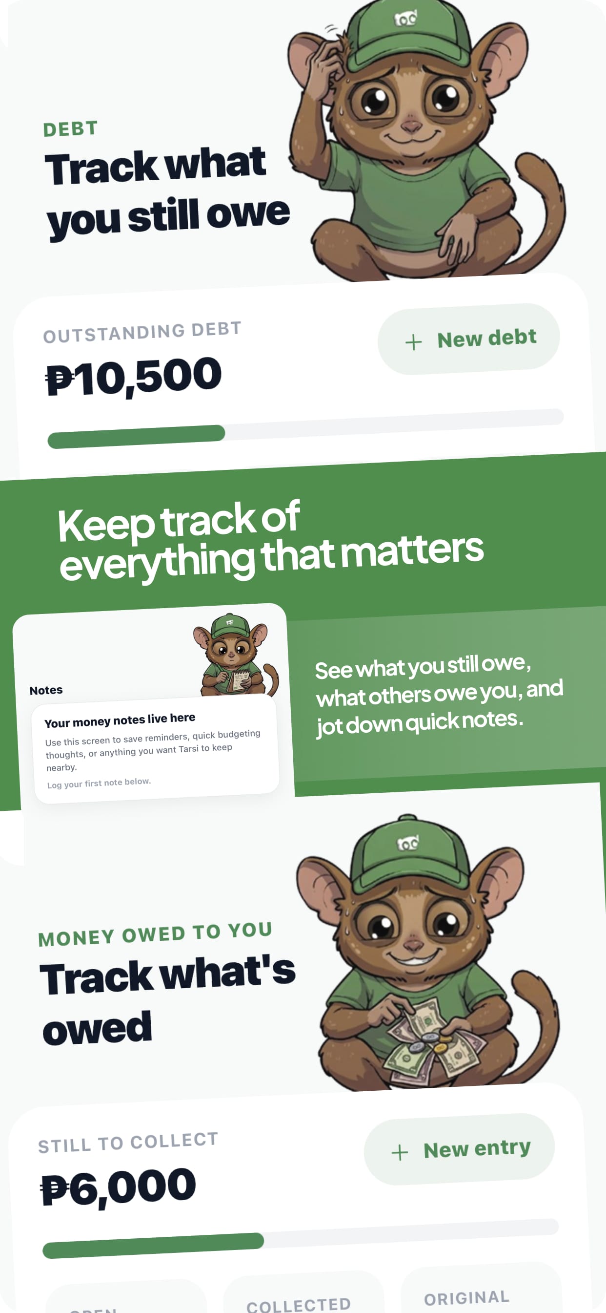 Widgets & quick actions